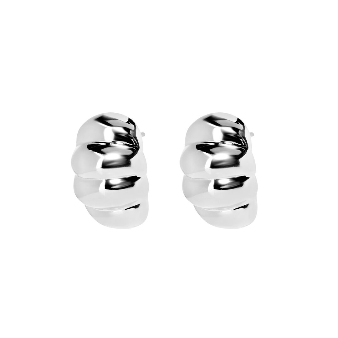 Серьги Silver Seashell Earrings PLAIN STUDIO фото 1