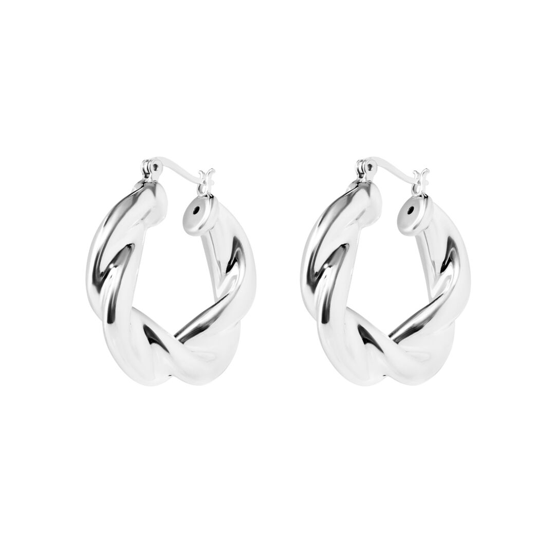 Серьги Wide Braided Earrings PLAIN STUDIO фото 1