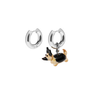 Серьги Favorite Fluffy Silver Earrings - Dog HOLLY JUNE