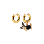 Серьги Favorite Fluffy Gold Earrings - Dog HOLLY JUNE фото 3