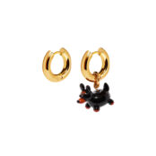 Серьги Favorite Fluffy Gold Earrings - Dog HOLLY JUNE фото 4