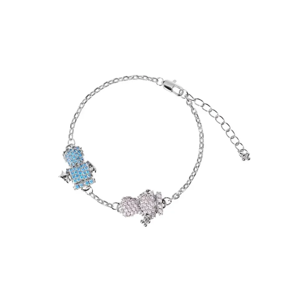 Браслет Silver Precious Bracelet Boy & Girl - Blue + Pink VIVA LA VIKA фото 1