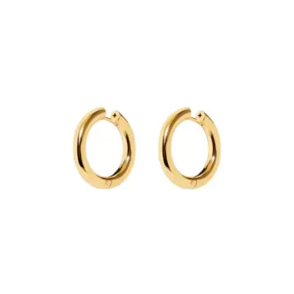 Серьги Plain Gold Hoops VIVA LA VIKA