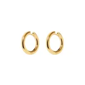 Серьги Plain Gold Hoops VIVA LA VIKA фото 1