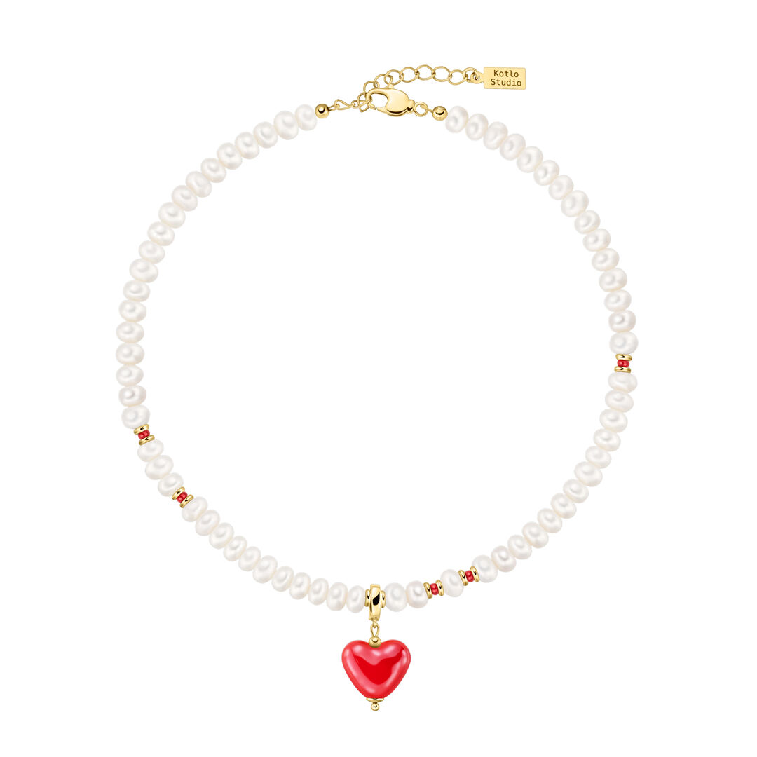 Чокер Little Heart Red Choker KOTLO STUDIO фото 1