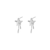 Серьги Silver Molten Stars Earrings FREE FORM фото 1