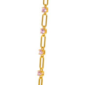 Браслет Amazing Gold Circle Bracelet - Pink VIVA LA VIKA фото 3