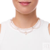 Чокер Golden Pearl Double Choker With Crystals FREE FORM фото 2