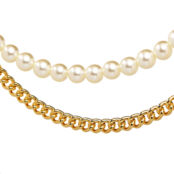 Колье Golden Layered Necklace With Pearls FREE FORM фото 3