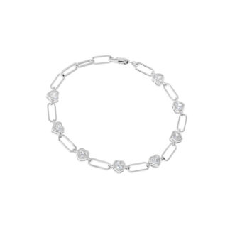 Браслет Amazing Silver Heart Bracelet - Crystal VIVA LA VIKA