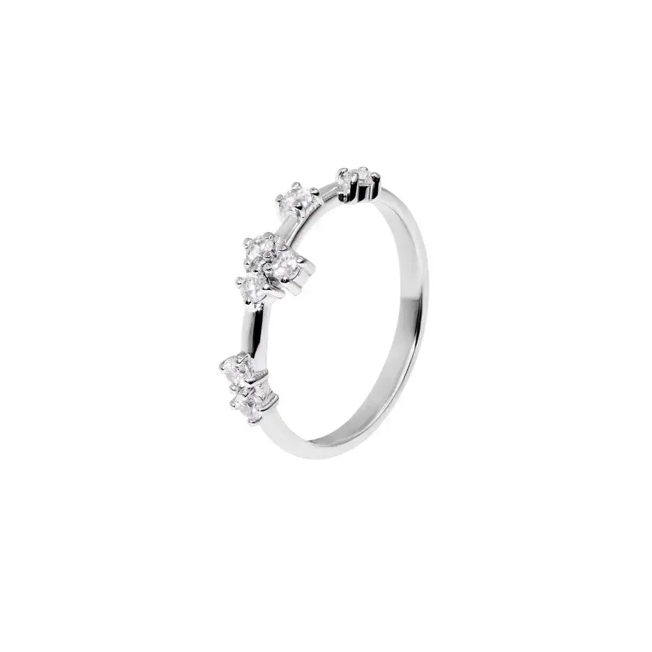 Кольцо Crystal Knuckle Ring - Silver BY DEBORAH GARDNER фото 1