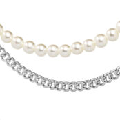 Колье Silver Layered Necklace With Pearls FREE FORM фото 3