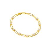 Браслет Amazing Gold Square Bracelet - Crystal VIVA LA VIKA фото 1