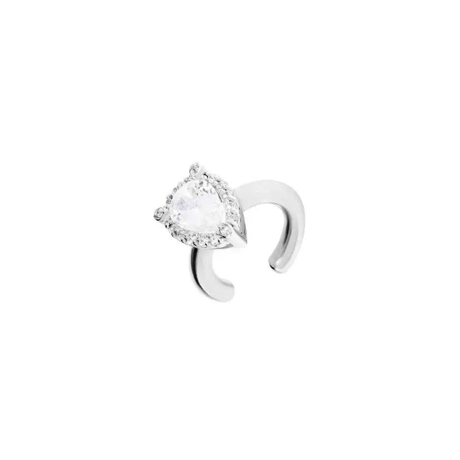 Кафф The Silver Pear Cuff - Crystal BON BON фото 1