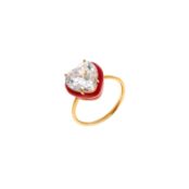 Кольцо Heart Macaroon Ring – Strawberry VIVA LA VIKA фото 3