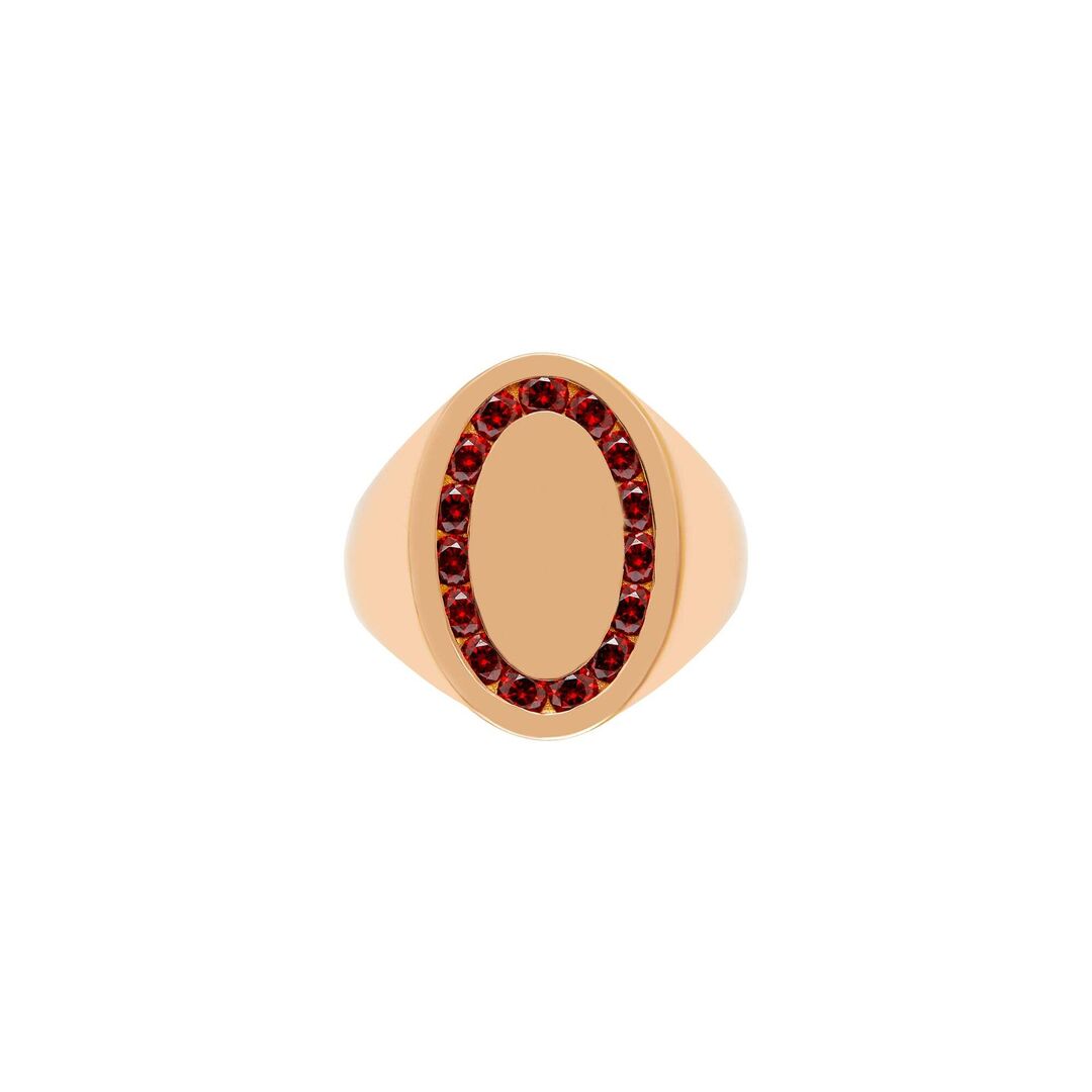 Кольцо Garnet Ovale Ring VIVA LA VIKA фото 1