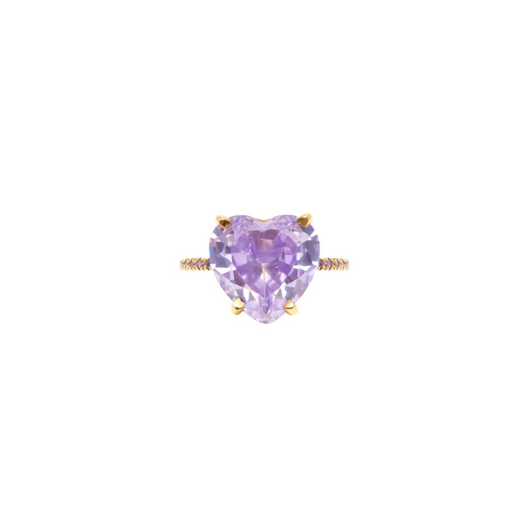 Кольцо Sex in the City Ring – Gold Lavender VIVA LA VIKA фото 1