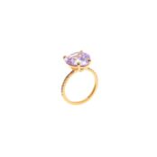 Кольцо Sex in the City Ring – Gold Lavender VIVA LA VIKA фото 3