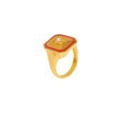 Кольцо Peach Enamel Asia Ring JULIETTE фото 3