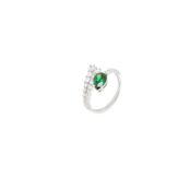 Кольцо Crystal Embrace Ring – Green VIVA LA VIKA фото 1