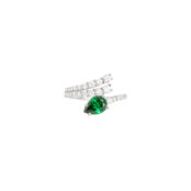 Кольцо Crystal Embrace Ring – Green VIVA LA VIKA фото 3