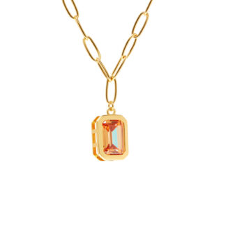 Колье Piped Edge Crystal Necklace – Caramel VIVA LA VIKA