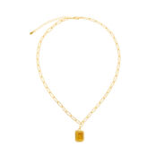 Колье Piped Edge Crystal Necklace – Yellow VIVA LA VIKA фото 3