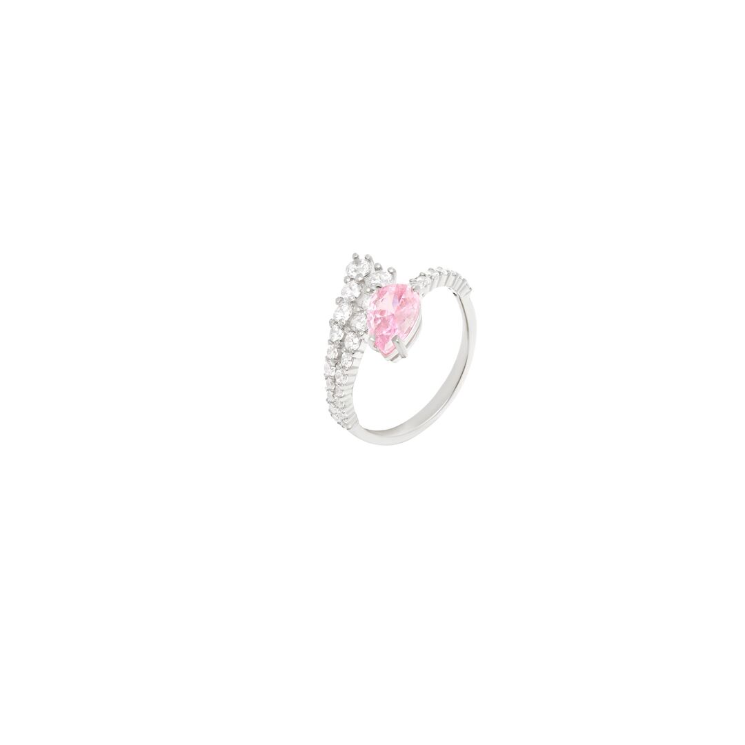 Кольцо Crystal Embrace Ring – Pink VIVA LA VIKA фото 1