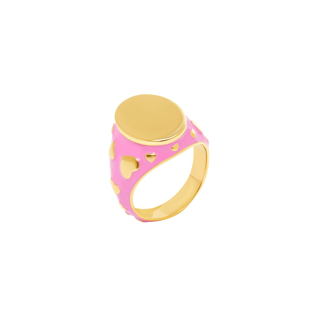 Кольцо Gentle Signet Ring - Pink VIVA LA VIKA фото 1