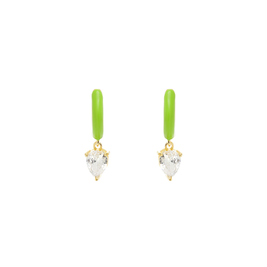 Серьги Neon Nights Earrings – Green CELESTE STARRE фото 1