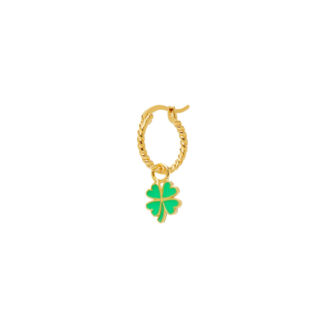 Серьга Gold Clover Rope Earring WILHELMINA GARCIA