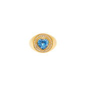 Кольцо Queen Of Hearts Ring – Aquamarine CELESTE STARRE фото 3