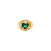 Кольцо Queen Of Hearts Ring – Emerald CELESTE STARRE фото 3