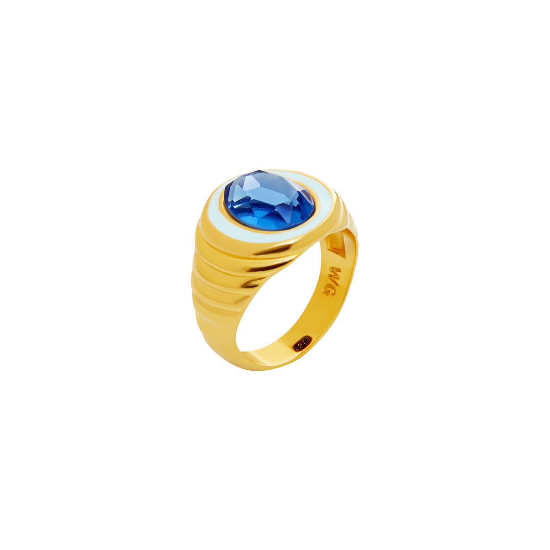 Кольцо Dreamy Crystal Ring – Blue WILHELMINA GARCIA фото 1