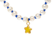 Колье Stardust Knitted Pearl Necklace – Yellow WILHELMINA GARCIA фото 1