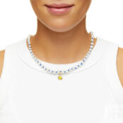 Колье Stardust Knitted Pearl Necklace – Yellow WILHELMINA GARCIA фото 2