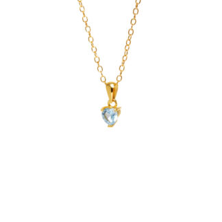 Колье Whisper Heart Necklace – Blue WILHELMINA GARCIA