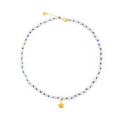 Колье Stardust Knitted Pearl Necklace – Yellow WILHELMINA GARCIA фото 3