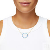 Колье Gold Heart Necklaces - Dark Blue VIVA LA VIKA фото 2