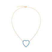 Колье Gold Heart Necklaces - Dark Blue VIVA LA VIKA фото 3