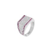 Кольцо Fuchsia Square Signet Ring VIVA LA VIKA фото 1