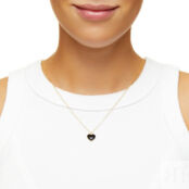 Колье Black Heart Skinny Chain Necklace WILHELMINA GARCIA фото 2