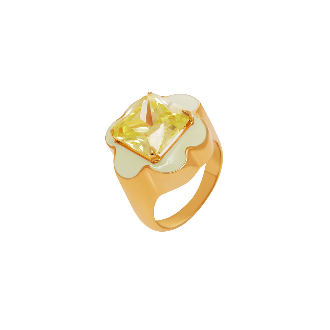 Кольцо Stern Flower Ring - Olive VIVA LA VIKA фото 1