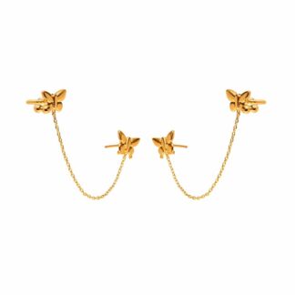 Серьги 90’s Butterfly Gold Earrings JULY CHILD