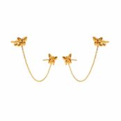 Серьги 90’s Butterfly Gold Earrings JULY CHILD фото 1