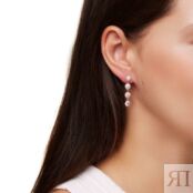 Серьги Crystal Peach Strings Earrings VIVA LA VIKA фото 3