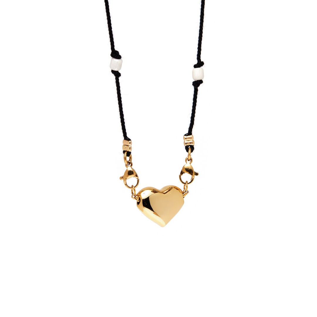 Колье Knitted Heart Necklace – Gold VIVA LA VIKA фото 1