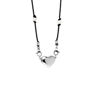 Колье Knitted Heart Necklace – Silver VIVA LA VIKA