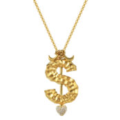 Колье Angry Dollar Necklace - Gold VIVA LA VIKA фото 1