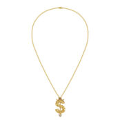 Колье Angry Dollar Necklace - Gold VIVA LA VIKA фото 3